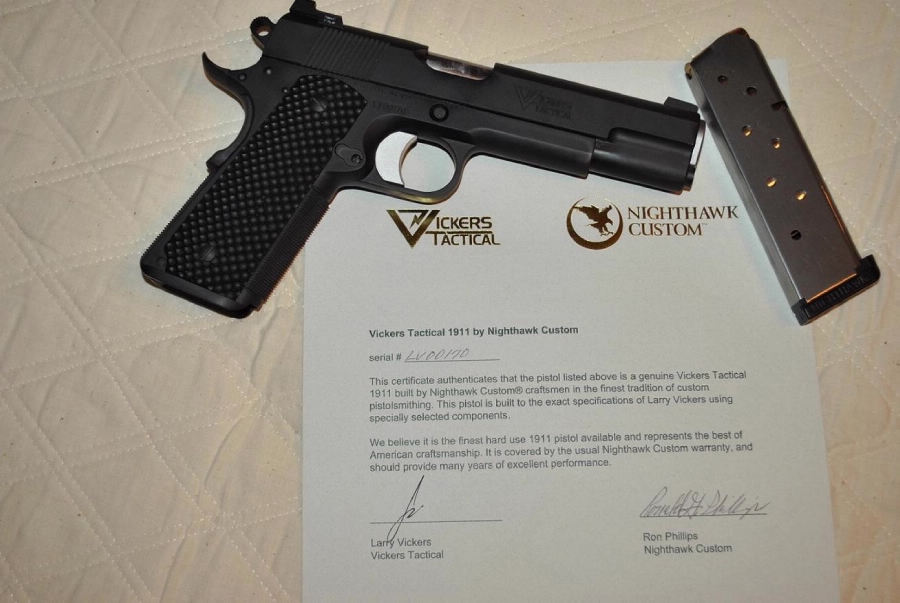 Nighthawk Custom Vickers Nighthawk Vickers Tactical 1911 11856003